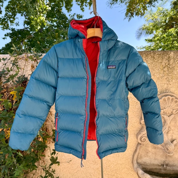 PATAGONIA Hi-Loft Down Sweater Hoody Kid's L - Picture 1 of 7